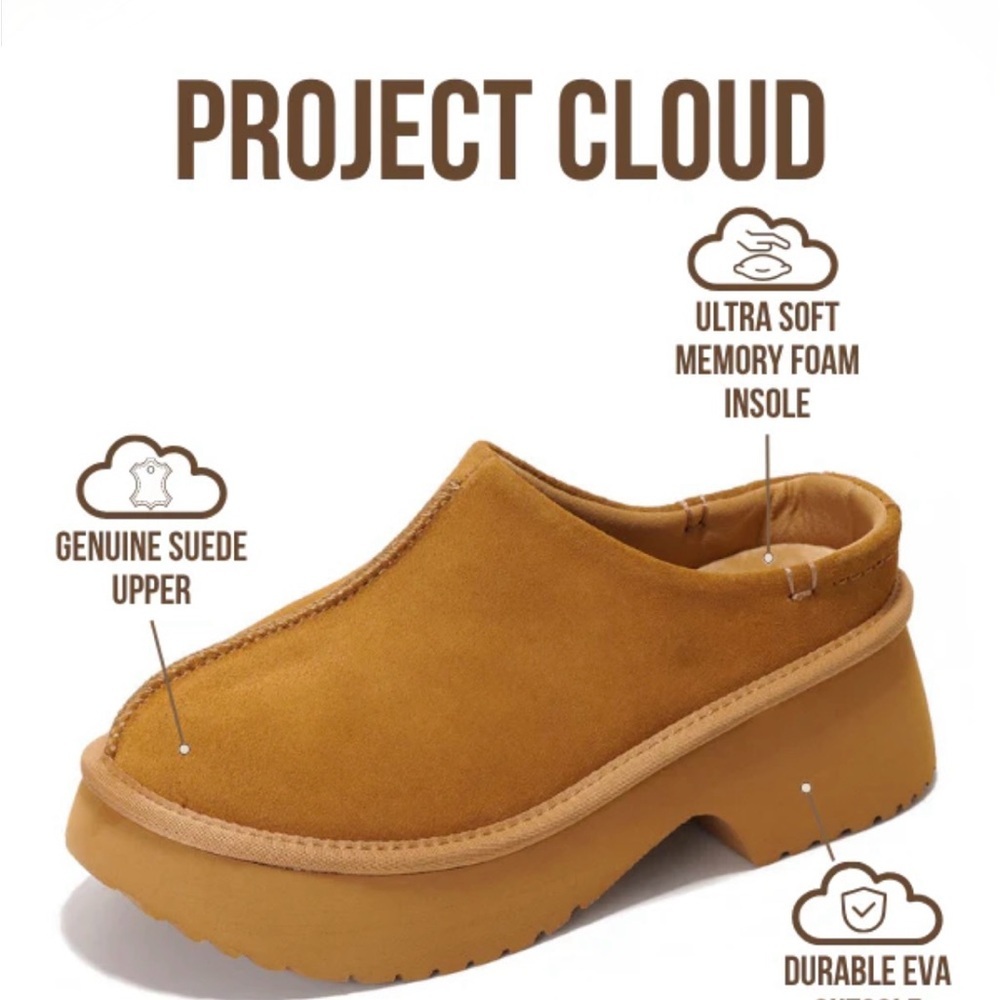 Project Cloud Brown Slip-On Clogs size 9 memory foam - Picture 3 of 7